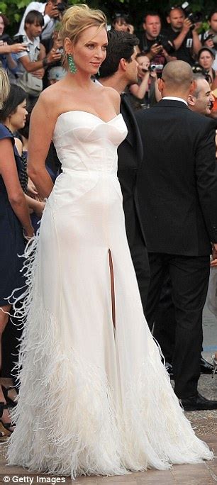 Uma Thurman wedding dress